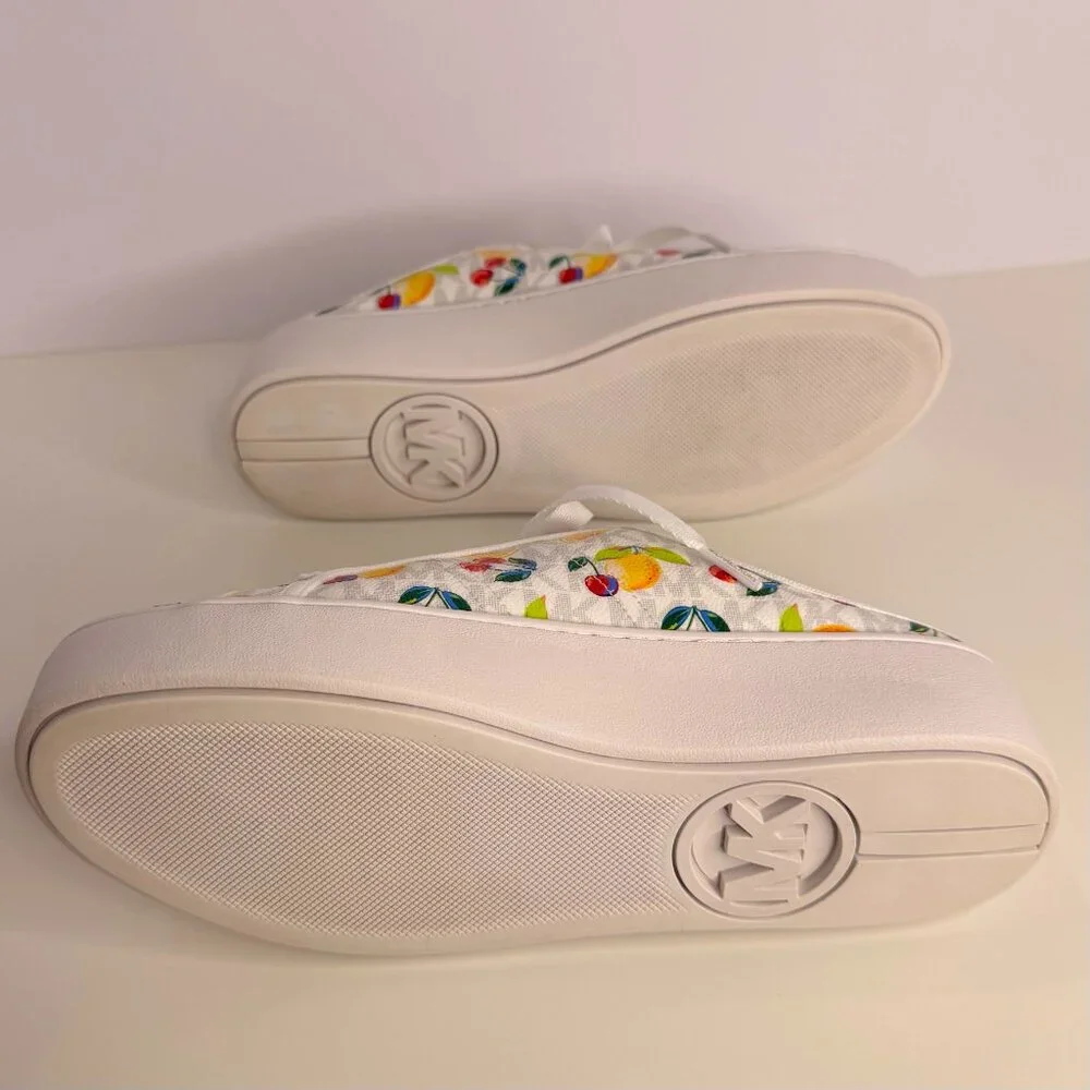 Michael Kors Poppy Fruit Print Logo Slip-On Sneaker Women's 8 - Picture 8 of 9